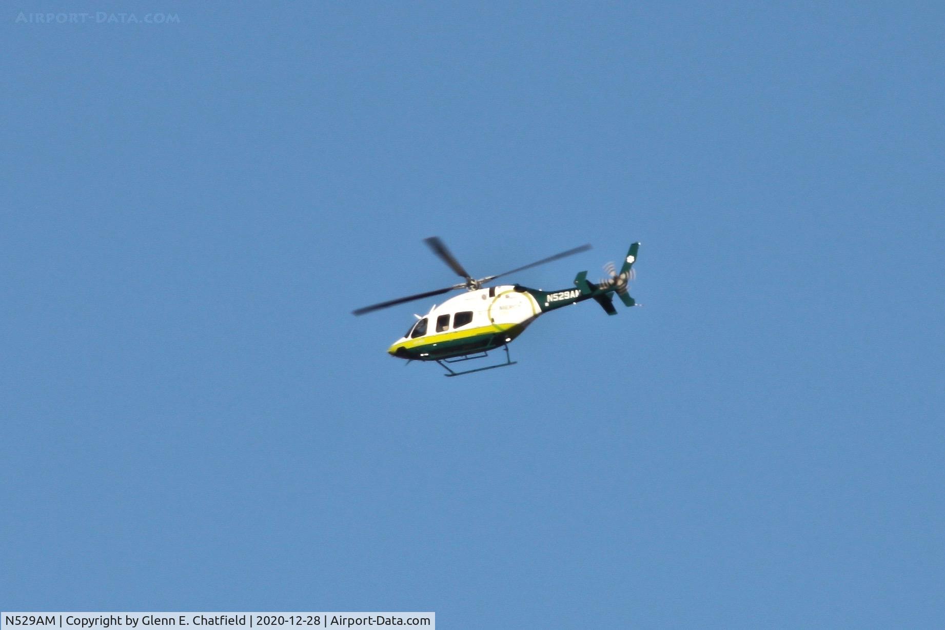N529AM, 2019 Bell 429 GlobalRanger C/N 57375, Flying over North Liberty, IA
