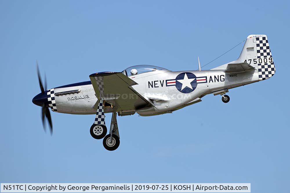 N51TC, 1944 North American/aero Classics P-51D C/N 44-75009, Oshkosh 2019.