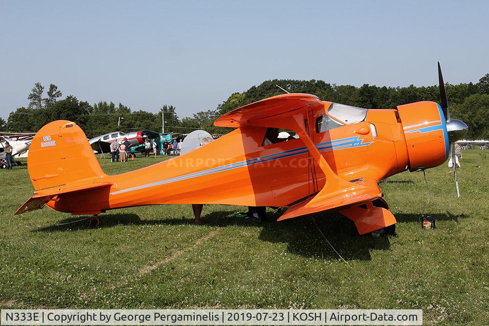N333E, 1943 Beech D17S Staggerwing C/N 4878, Oshkosh 2019.