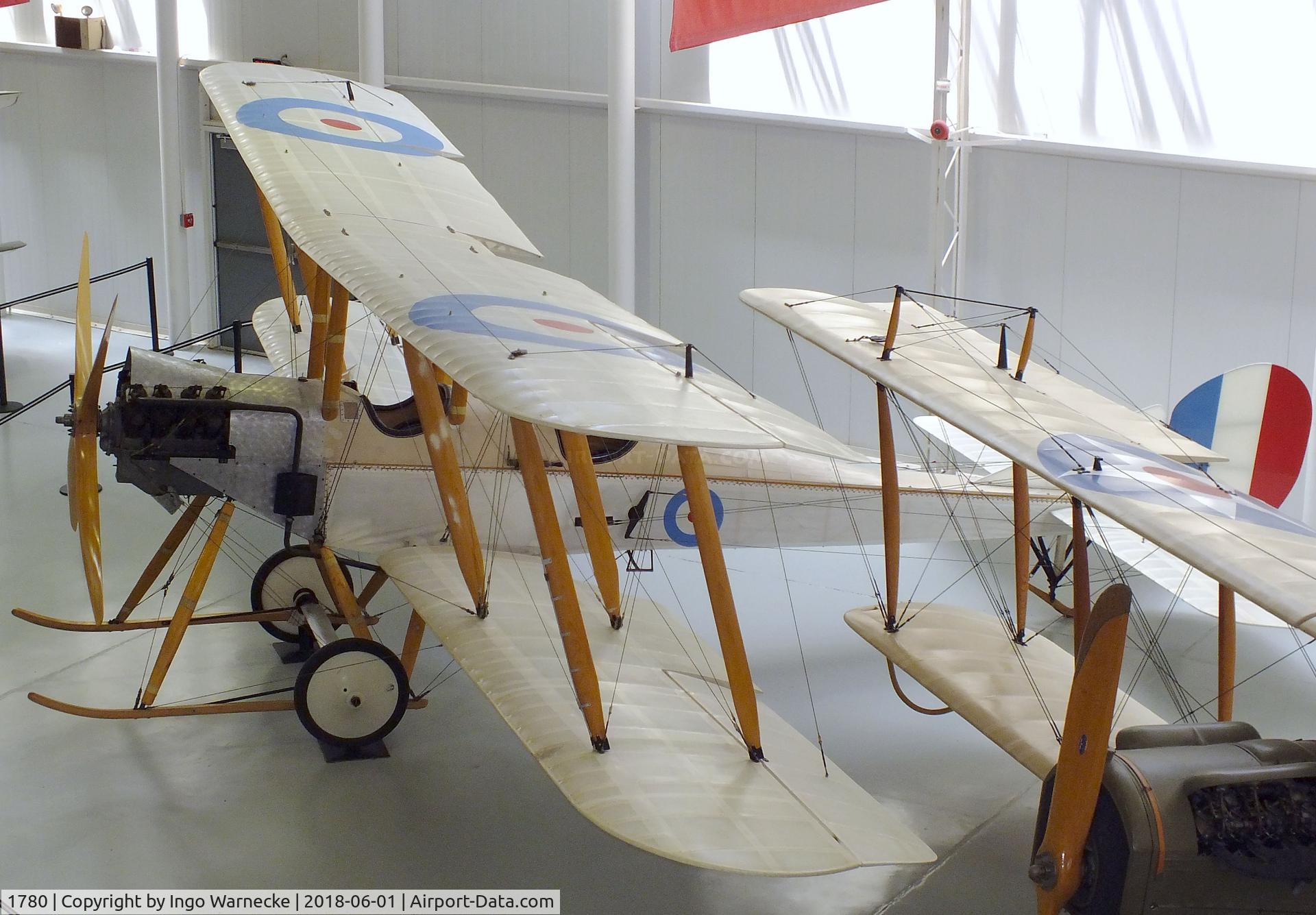 1780, 1916 Royal Aircraft Factory B.E.2c C/N Not found 1780, Royal Aircraft Factory B.E.2C at the US Army Aviation Museum, Ft. Rucker