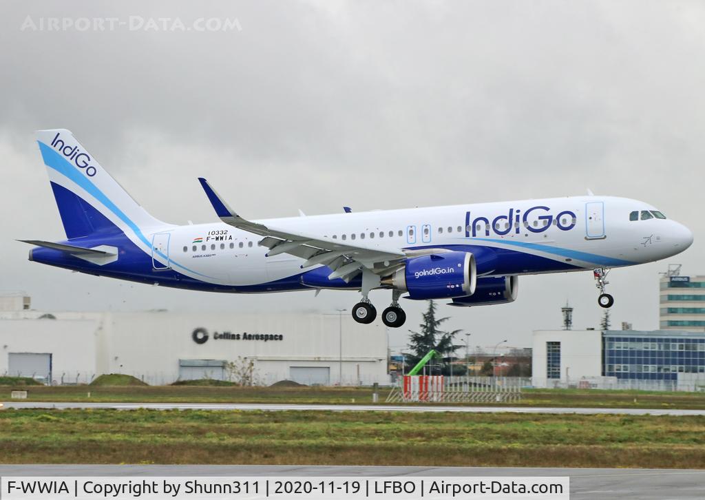 F-WWIA, 2020 Airbus A320-251N C/N 10332, C/n 10332 - To be VT-ISS