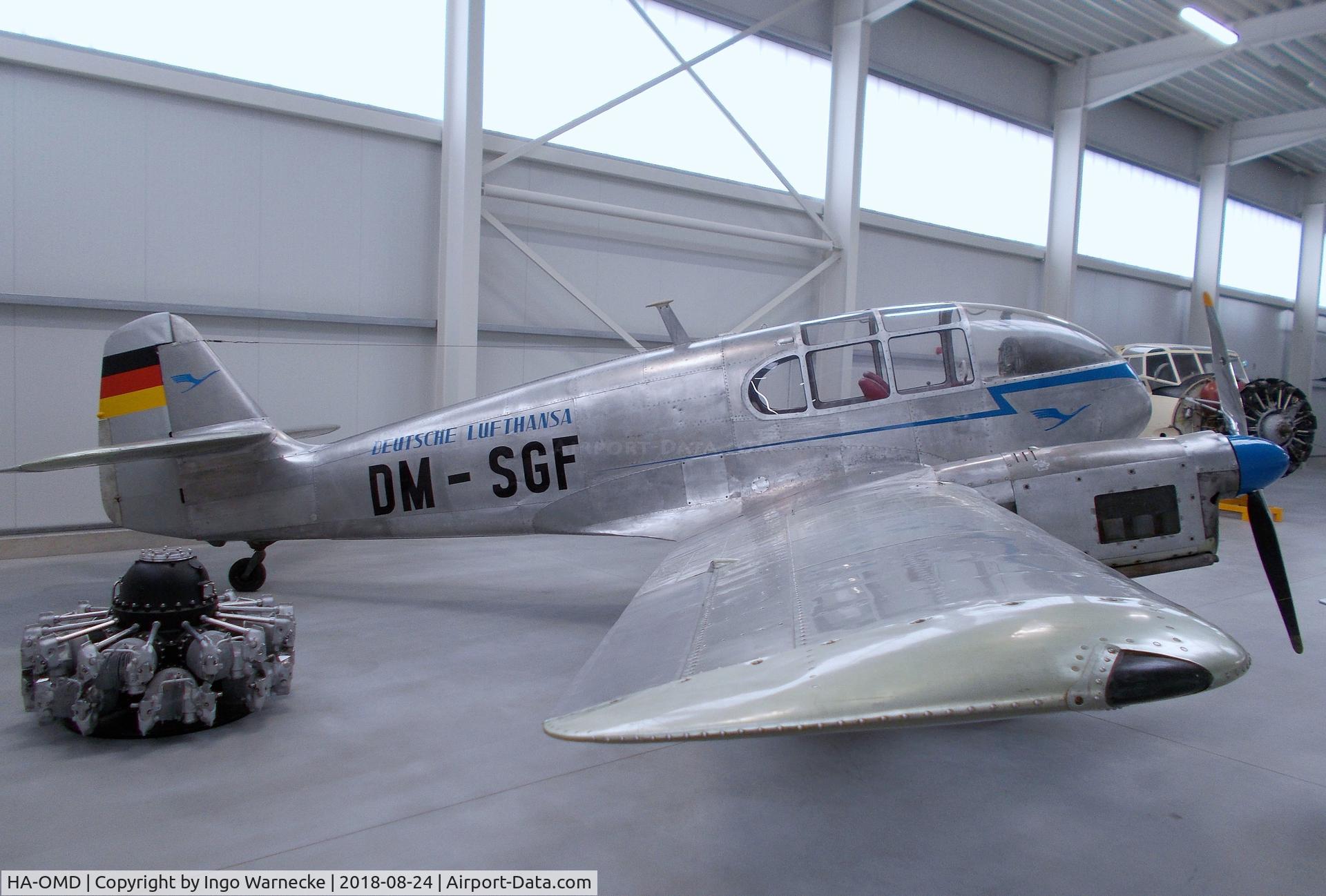 HA-OMD, 1957 Let Aero Ae-45S Super C/N 04-013, Aero 45S Super (displayed as 'DM-SGF') at the Museum für Luftfahrt u. Technik, Wernigerode