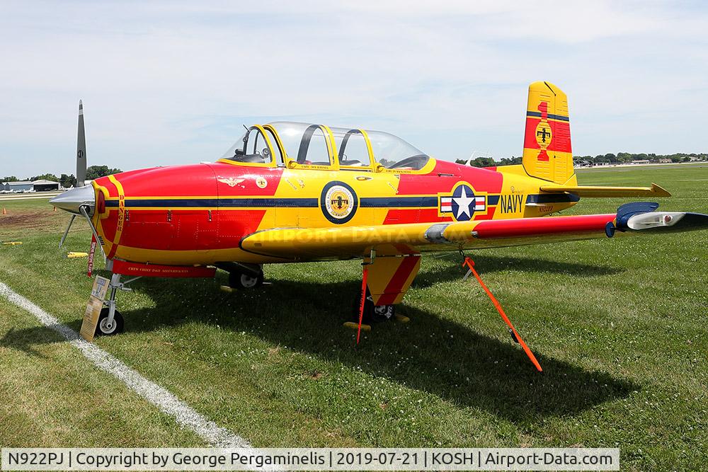 N922PJ, 1955 Beech A45 C/N 34-57, Oshkosh 2019.