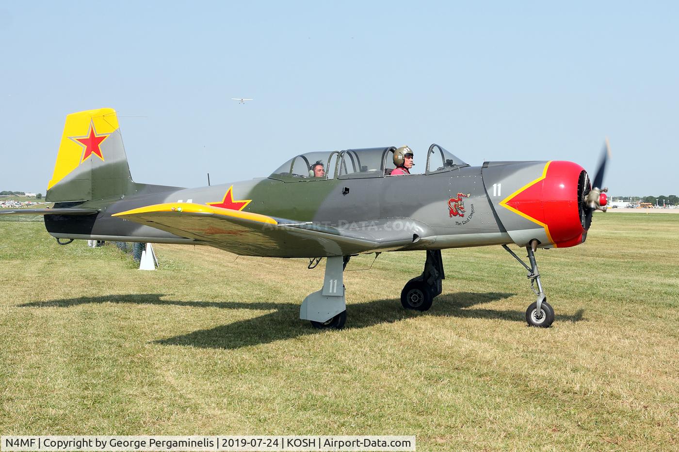 N4MF, Nanchang CJ-6 C/N 2951203, Oshkosh 2019.