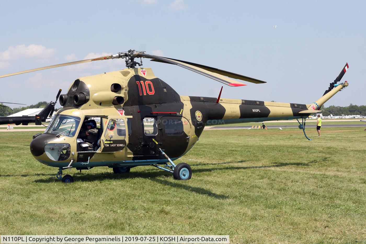 N110PL, 1974 PZL-Swidnik MI-2 C/N 563648094, Oshkosh 2019.