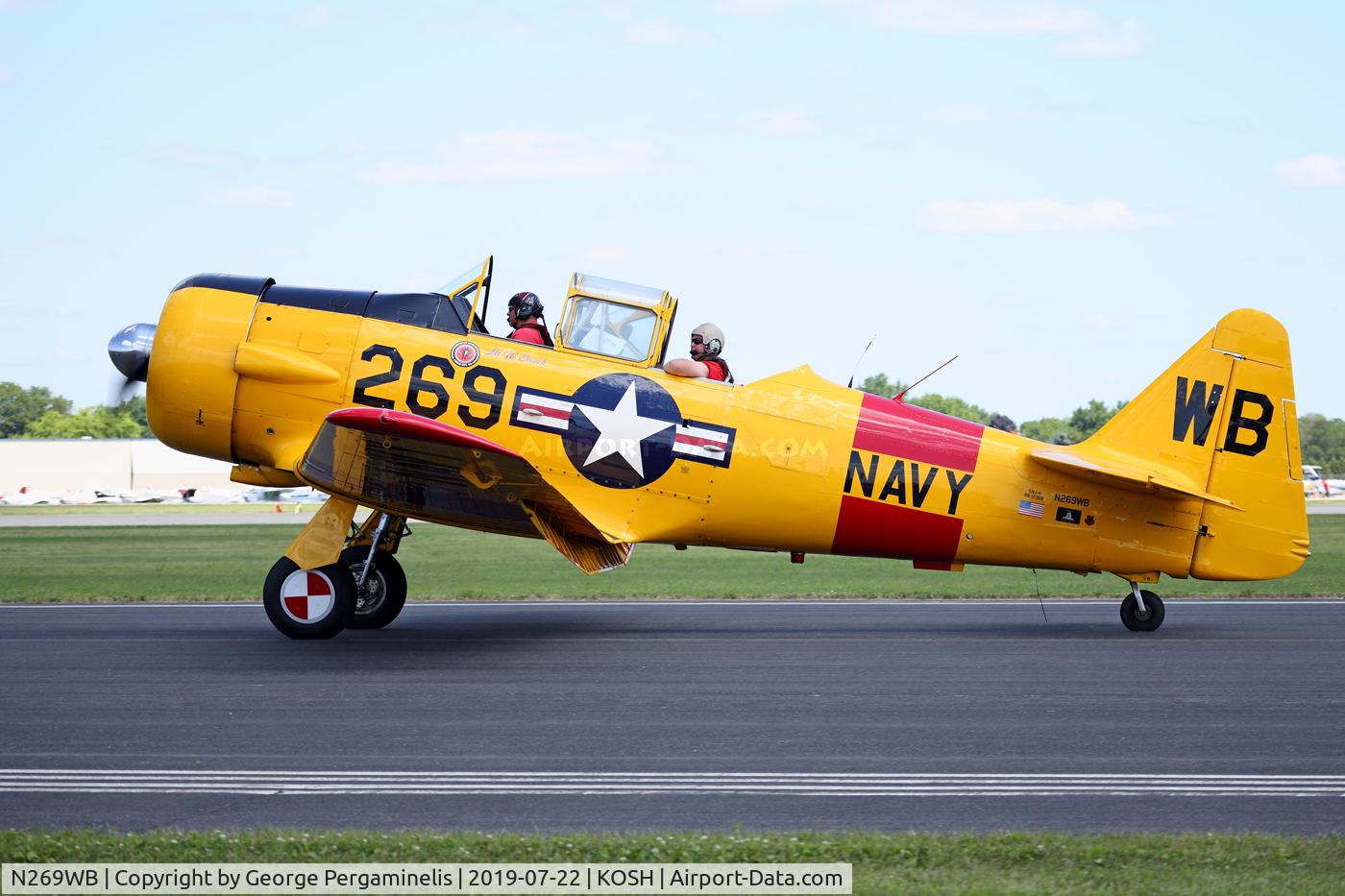 N269WB, 1985 North American-maslon SNJ-4 C/N 88-11851, Oshkosh 2019.