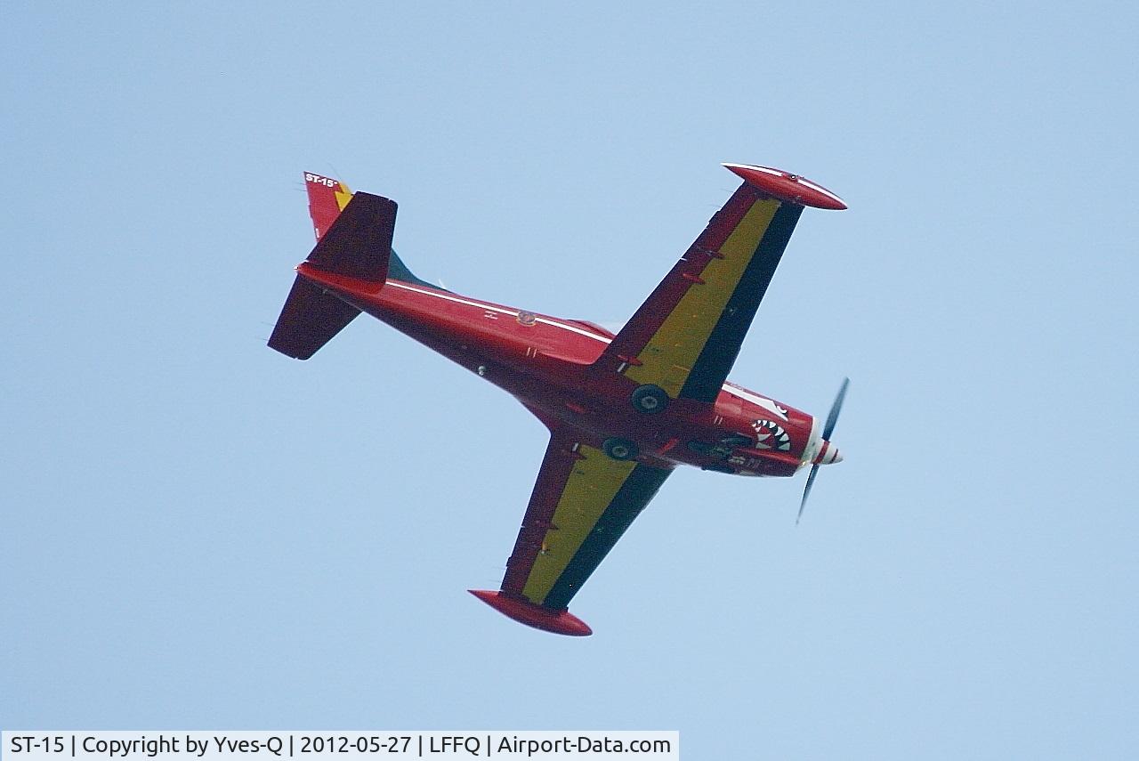 ST-15, SIAI-Marchetti SF-260M+ C/N 10-15, SIAI-Marchetti SF-260MB, Belgian Air Force Aerobatic Team, La Ferté-Alais Airfield (LFFQ) Air Show 2012