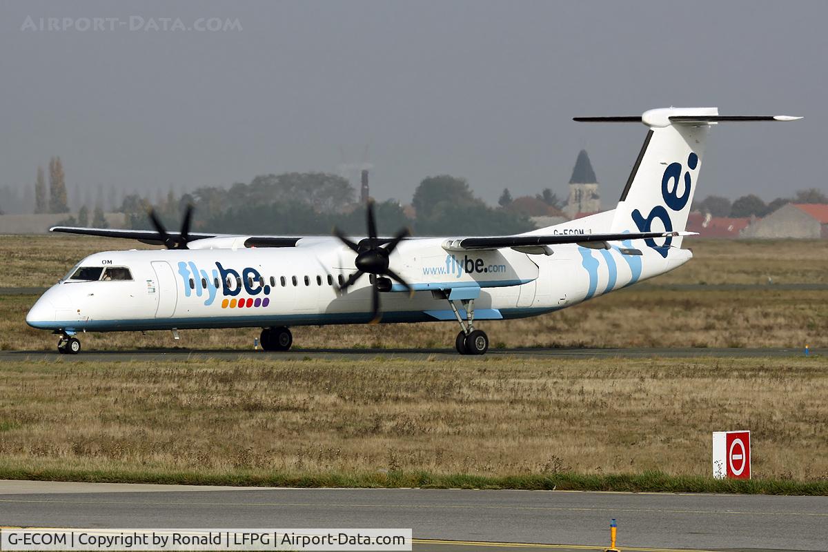 G-ECOM, 2008 De Havilland Canada DHC-8-402Q Dash 8 C/N 4233, at cdg