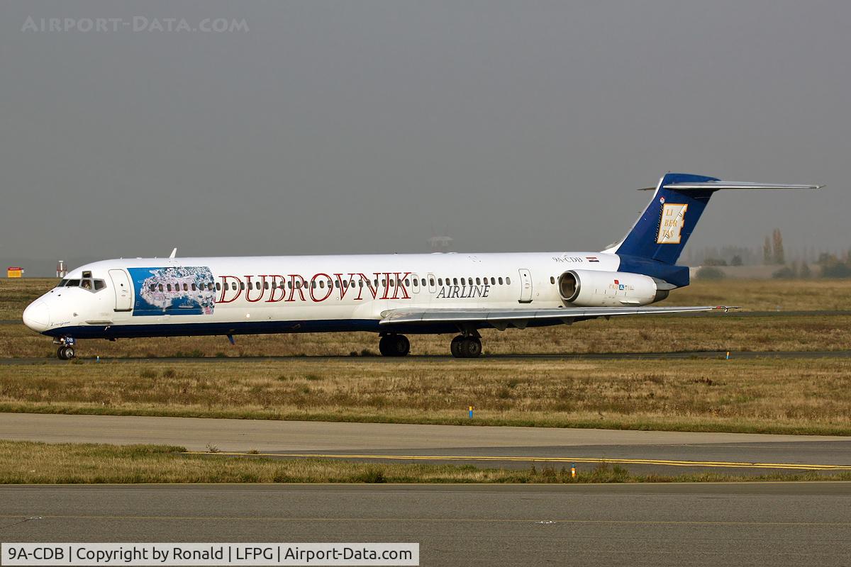 9A-CDB, 1991 McDonnell Douglas MD-83 (DC-9-83) C/N 49986, at cdg