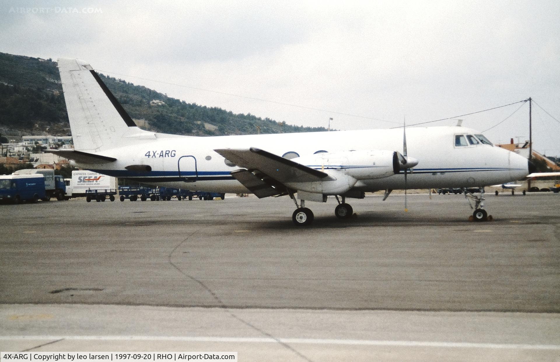 4X-ARG, 1965 Grumman G-159 Gulfstream 1 C/N 166, Rhodos 20.9.1997