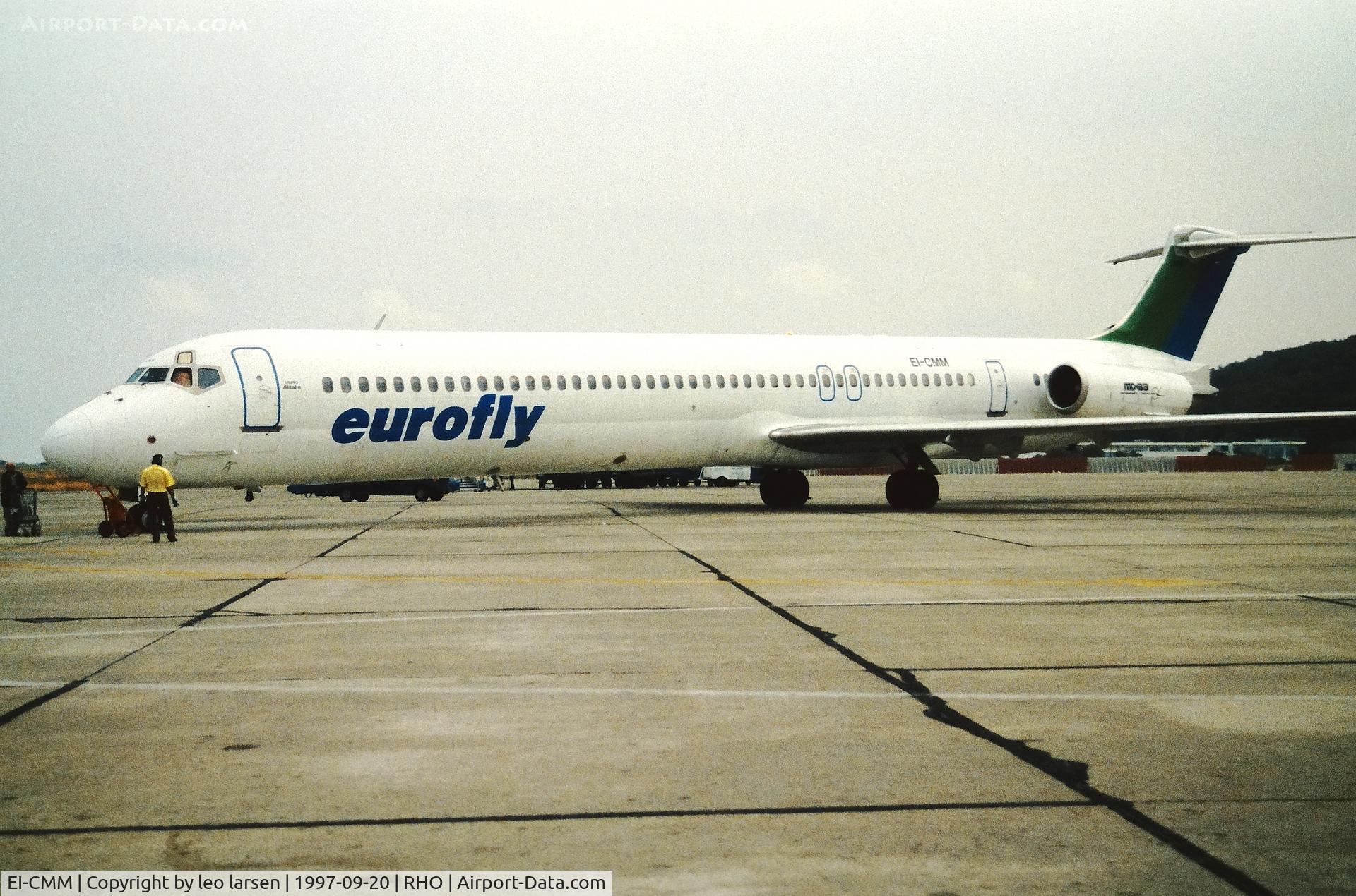 EI-CMM, 1990 McDonnell Douglas MD-83 (DC-9-83) C/N 49937, Rhodos 20.9.1997
