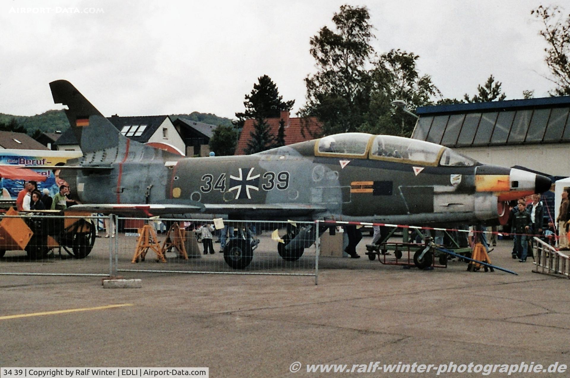 34 39, Fiat G-91T/3 C/N 49, Fiat G.91 T3 - GAF German Air Force - 49 - 34+39 - 08.2006 - EDLI