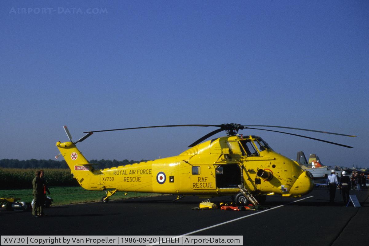 XV730, 1968 Westland Wessex HC.2 C/N WA625, Royal Air Force Westland Wessex HC.2 rescue helicopter at the 1986 Open day at Eindhoven Air Base, the Netherlands