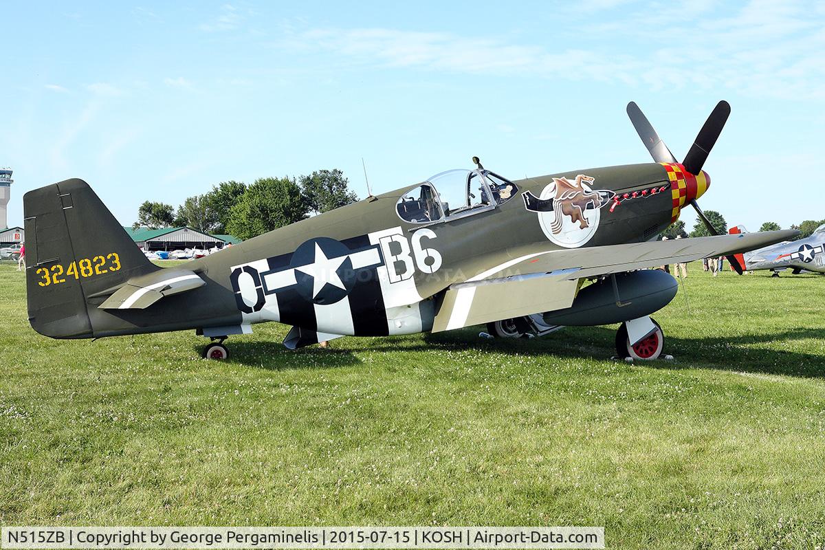 N515ZB, 1944 North American P-51B Mustang C/N 104-25866, Oshkosh 2015.