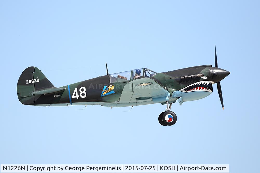 N1226N, Curtiss P-40N Warhawk C/N 29629, Oshkosh 2015.
