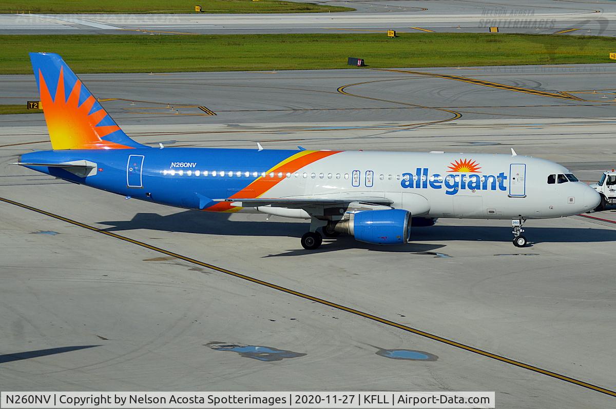 N260NV, 2009 Airbus A320-214 C/N 4104, KFLL  11/27/2020