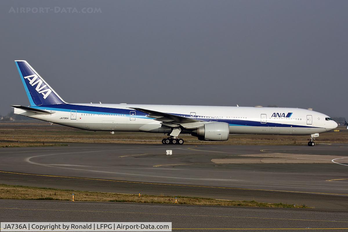 JA736A, 2006 Boeing 777-381/ER C/N 34893, at cdg