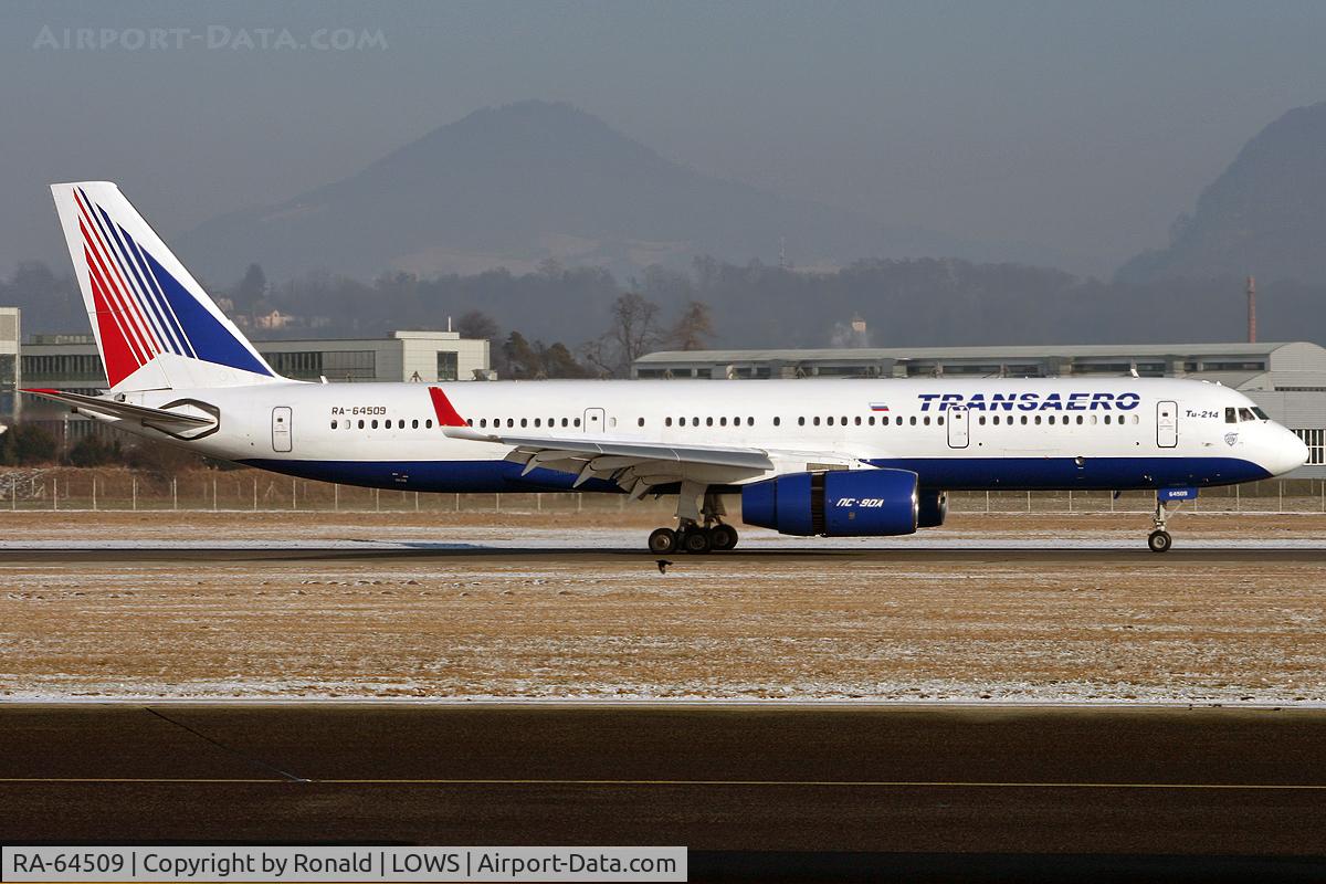 RA-64509, 2006 Tupolev Tu-214 C/N 42305009, at salzburg