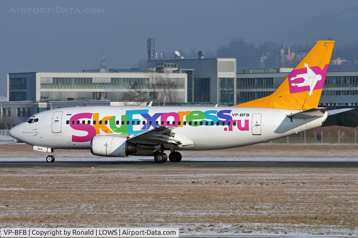 VP-BFB, 2018 Boeing 737-8LJ C/N 41219, at salzburg