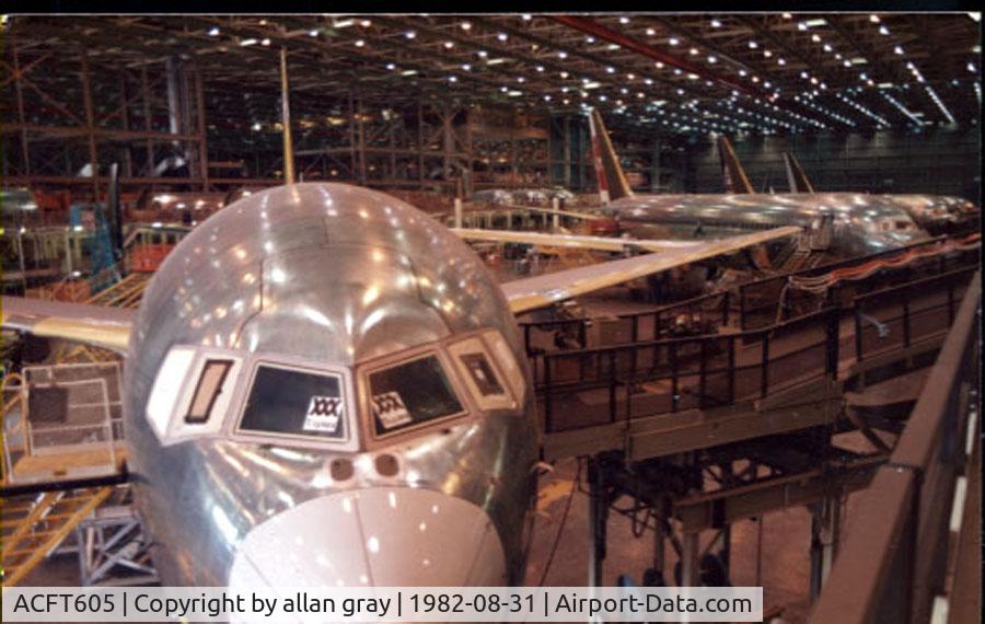 ACFT605, 1982 Boeing 767-200 C/N Not found, Everett Wa Boeing Assembly 1982
Air Canada Rep Allan Gray YVRTRAC