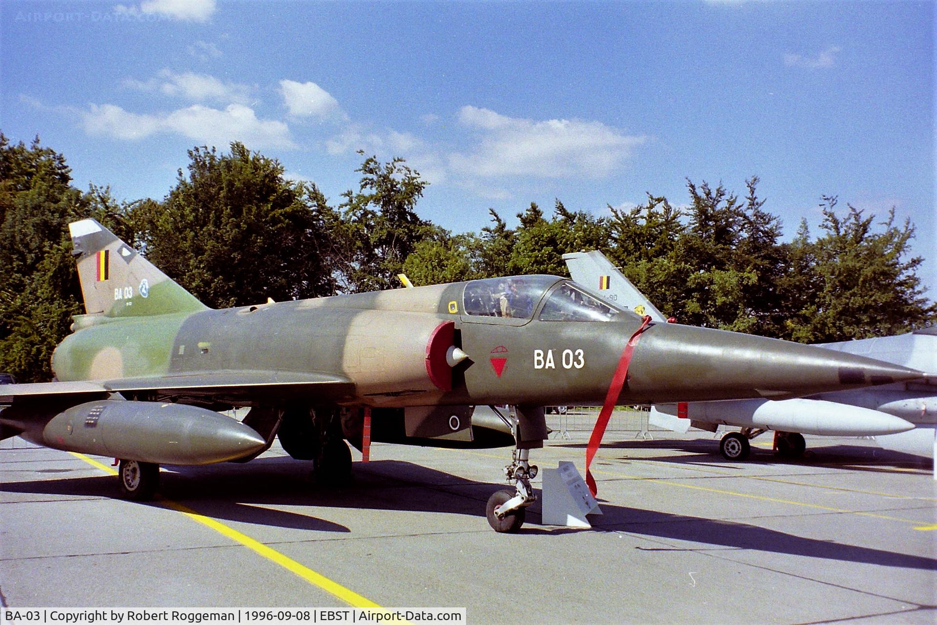 BA-03, SABCA Mirage 5BA C/N 03, OPEN DAY.PRESERVED SAFFRAANBERG.