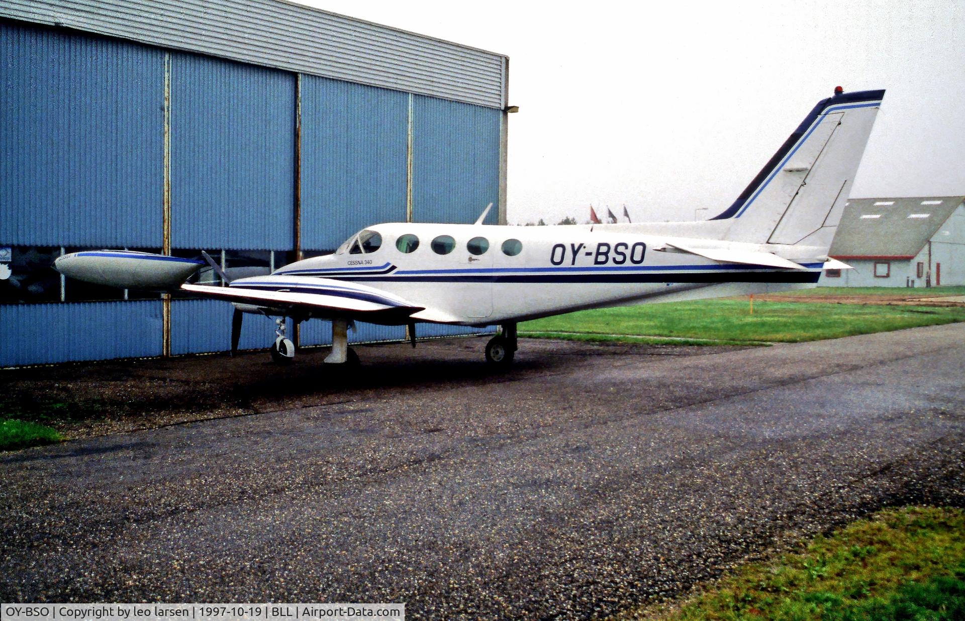 OY-BSO, 1979 Cessna 340A C/N 340A-0666, Billund 19.10.1997