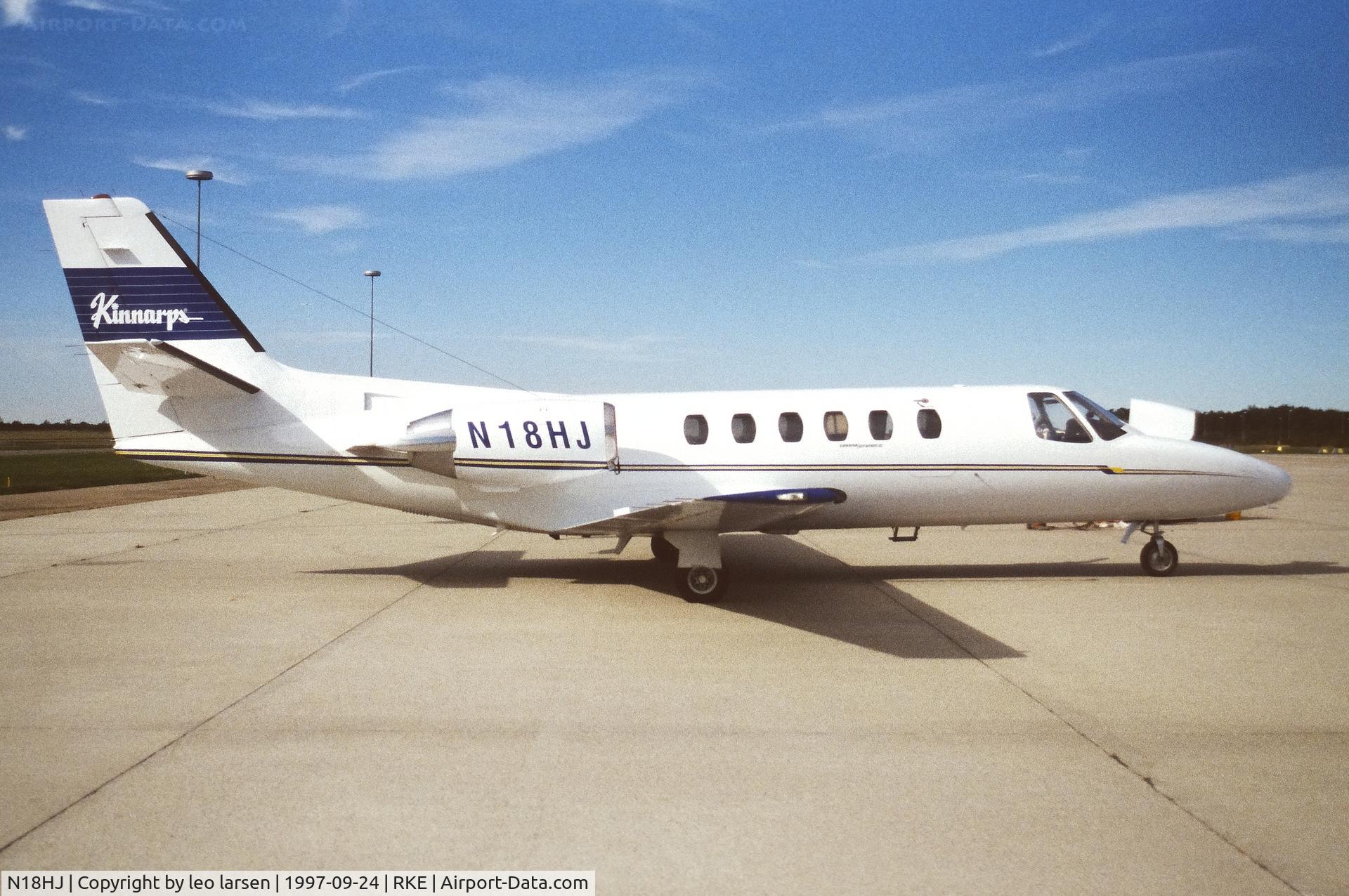 N18HJ, 1988 Cessna 550 C/N 550-0587, Roskilde 24.9.1997