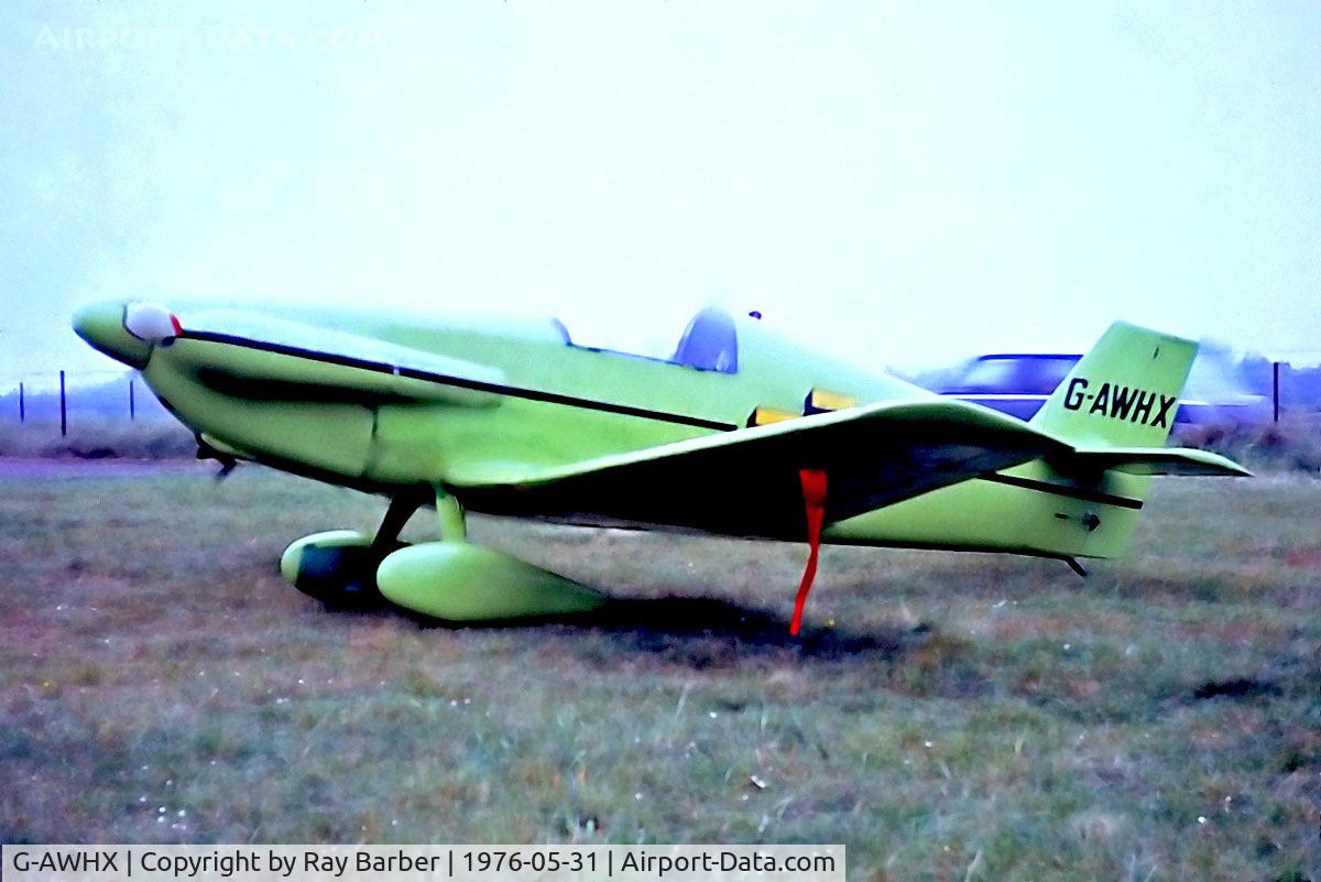 G-AWHX, 1971 Rollason Beta B2 C/N RAE/04, G-AWHX   Rollason Beta B.2 [RAE/04] (Place unknown)~G @ 31/05/1976