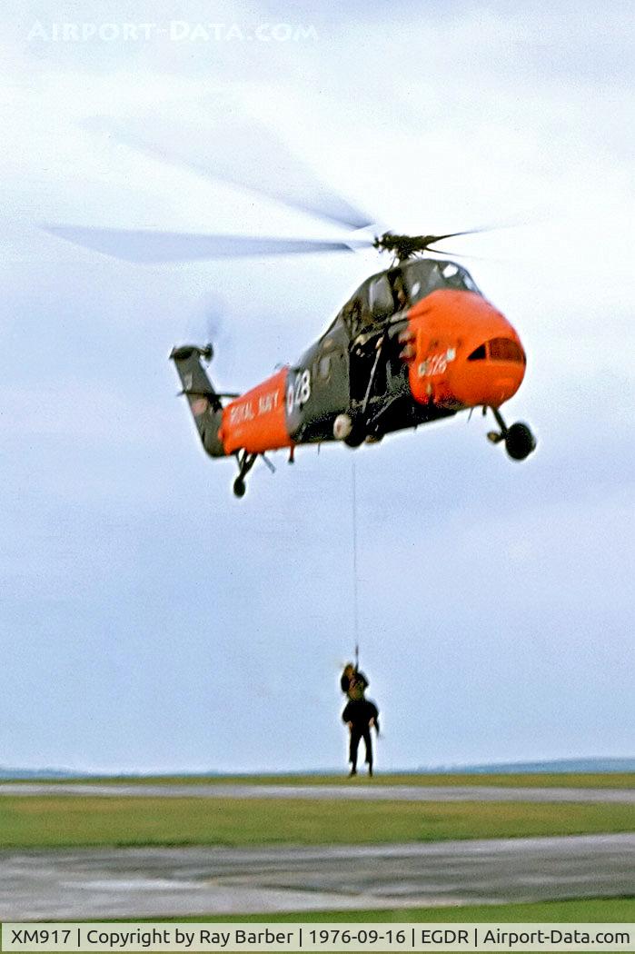 XM917, 1961 Westland Wessex HAS.1 C/N WA38, XM917   Westland WS.58 HAS.1 Wessex [WA38] (Royal Navy) RNAS Culdrose~G 16/09/1976