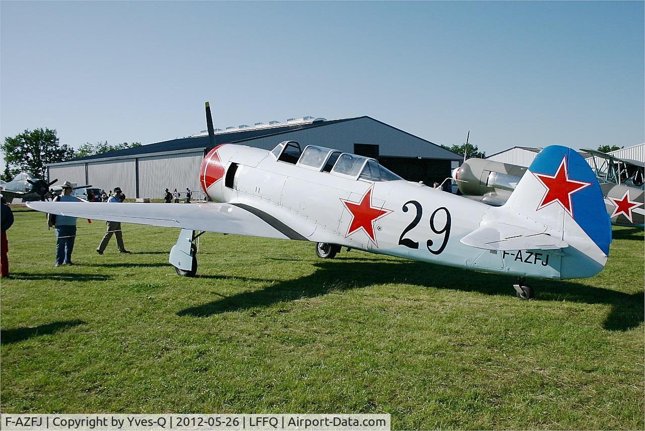 F-AZFJ, Yakovlev Yak-11 C/N 25 III/02, Yakovlev Yak-11, Static display, La Ferté-Alais Airfield (LFFQ) Air show 2012