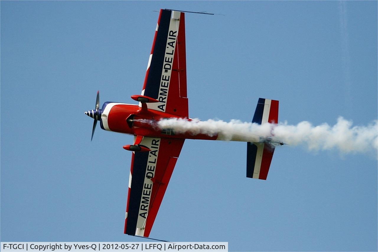 F-TGCI, Extra EA-330SC C/N 04, Extra 330SC, On display, La Ferté-Alais Airfield (LFFQ) Air Show 2012