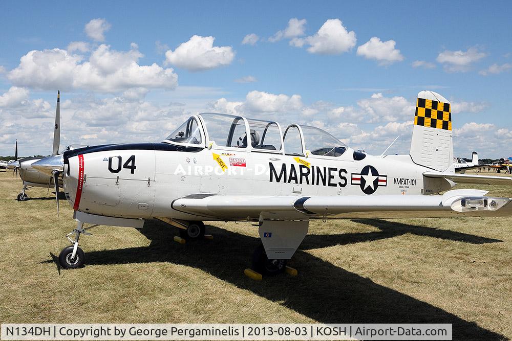 N134DH, 1953 Beech (CCF) T-34A (A45) Mentor C/N CCF34-78, Oshkosh 2013.