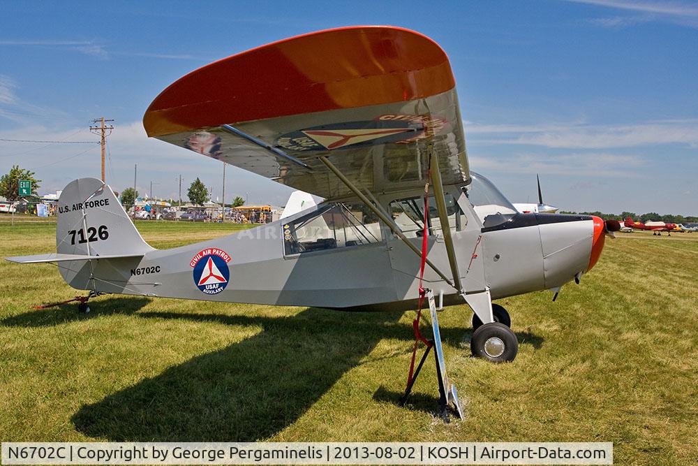 N6702C, Aeronca 7BCM C/N 7BCM488, Oshkosh 2013.