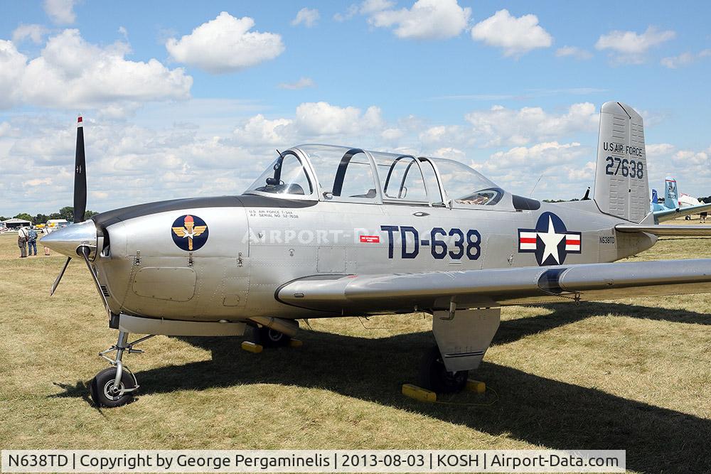 N638TD, 1953 Beech T-34A (A45) Mentor Mentor C/N G-286, Oshkosh 2013.