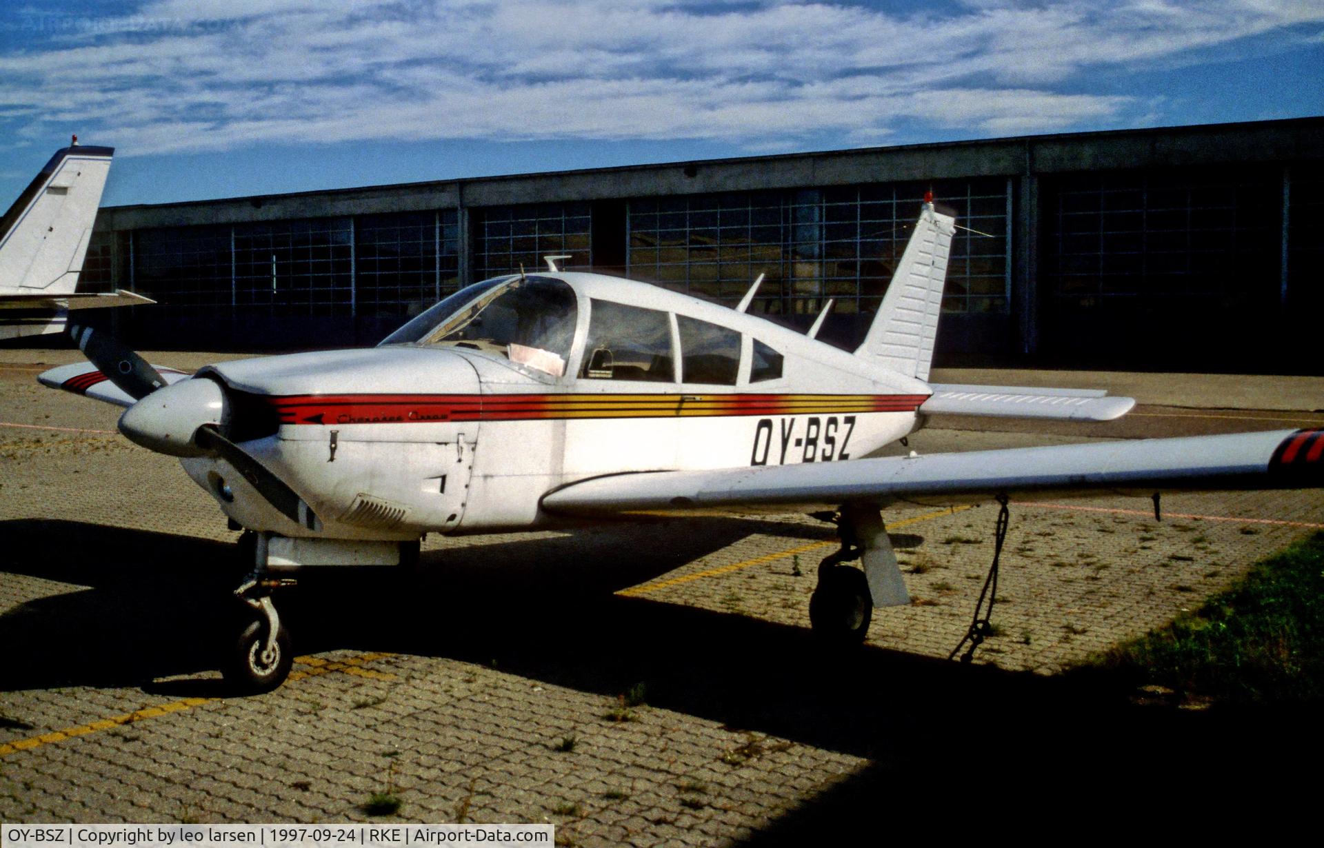 OY-BSZ, 1968 Piper PA-28R-180 Cherokee Arrow C/N 28R-30332, Roskilde 24.9.1997