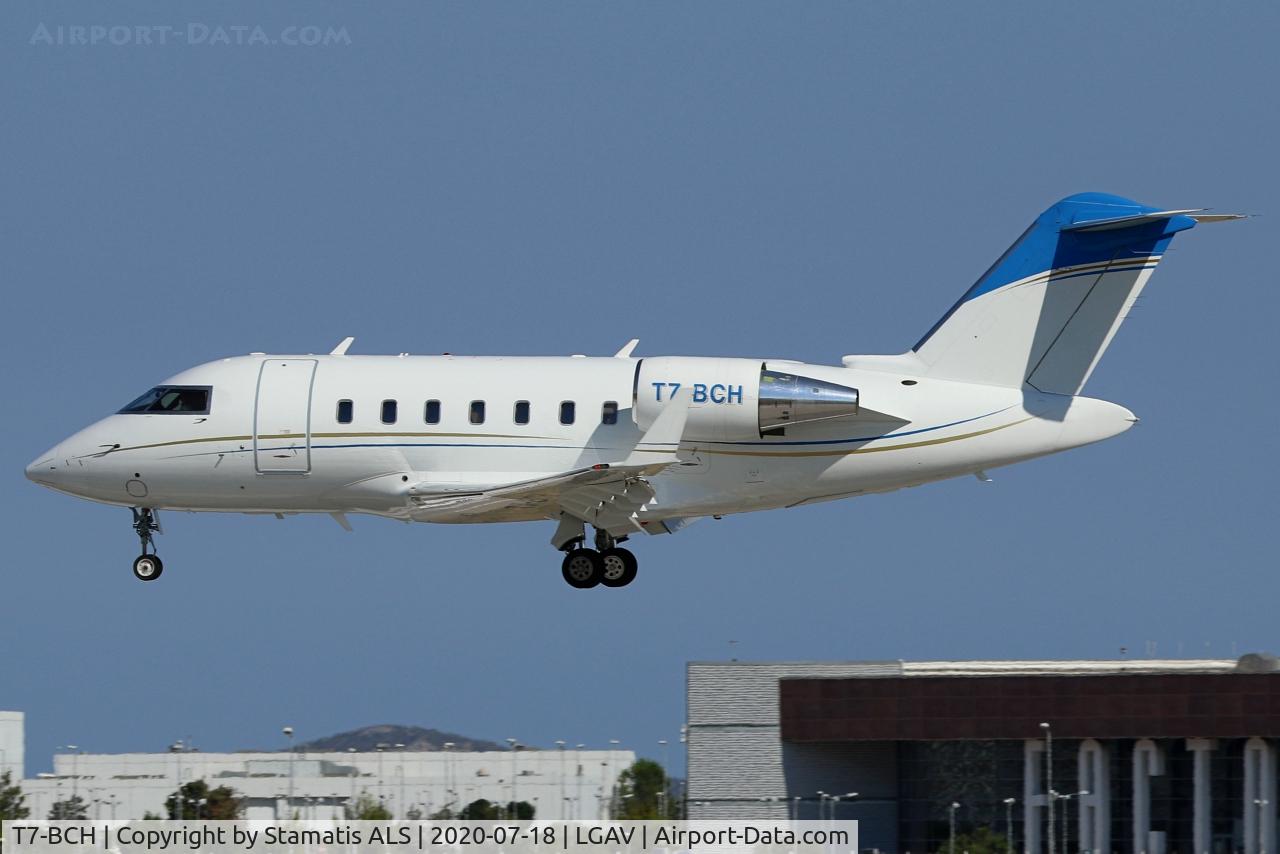 T7-BCH, 2009 Bombardier Challenger 605 (CL-600-2B16) C/N 5822, LGAV, RWY 03L