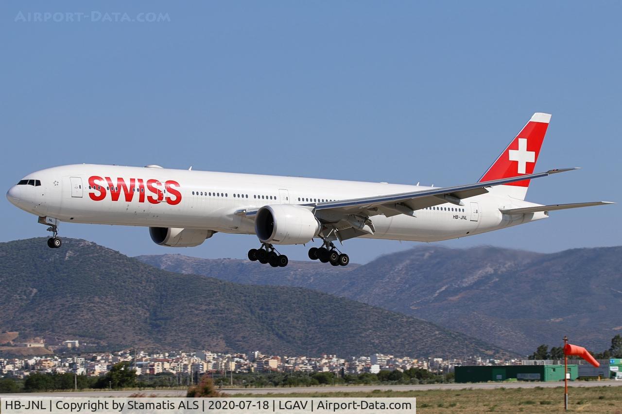 HB-JNL, 2019 Boeing 777-300/ER C/N 66092, RWY 03L