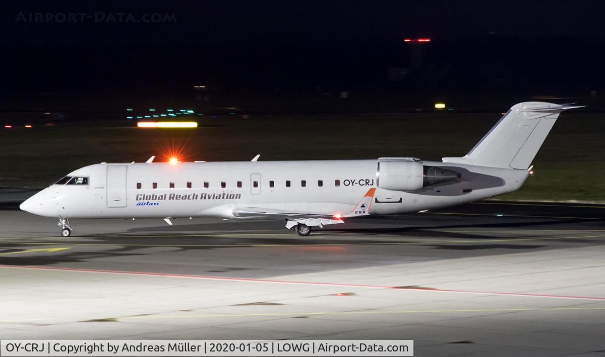 OY-CRJ, 2000 Canadair CRJ-200LR (CL-600-2B19) C/N 7384, Arrived from Cologne.