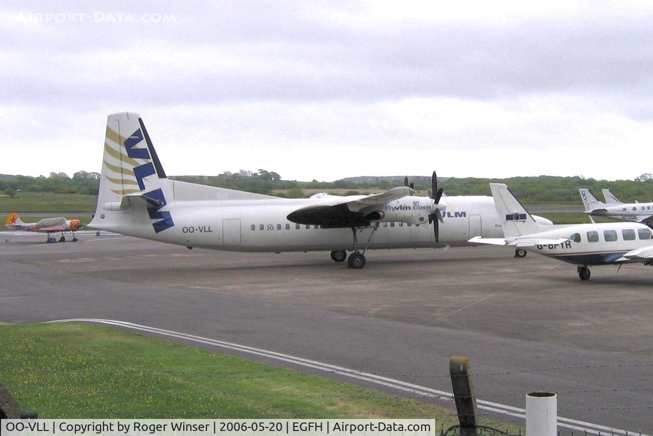 OO-VLL, 1989 Fokker 50 C/N 20144, Visiting Fokker 50 operated by VLM.
