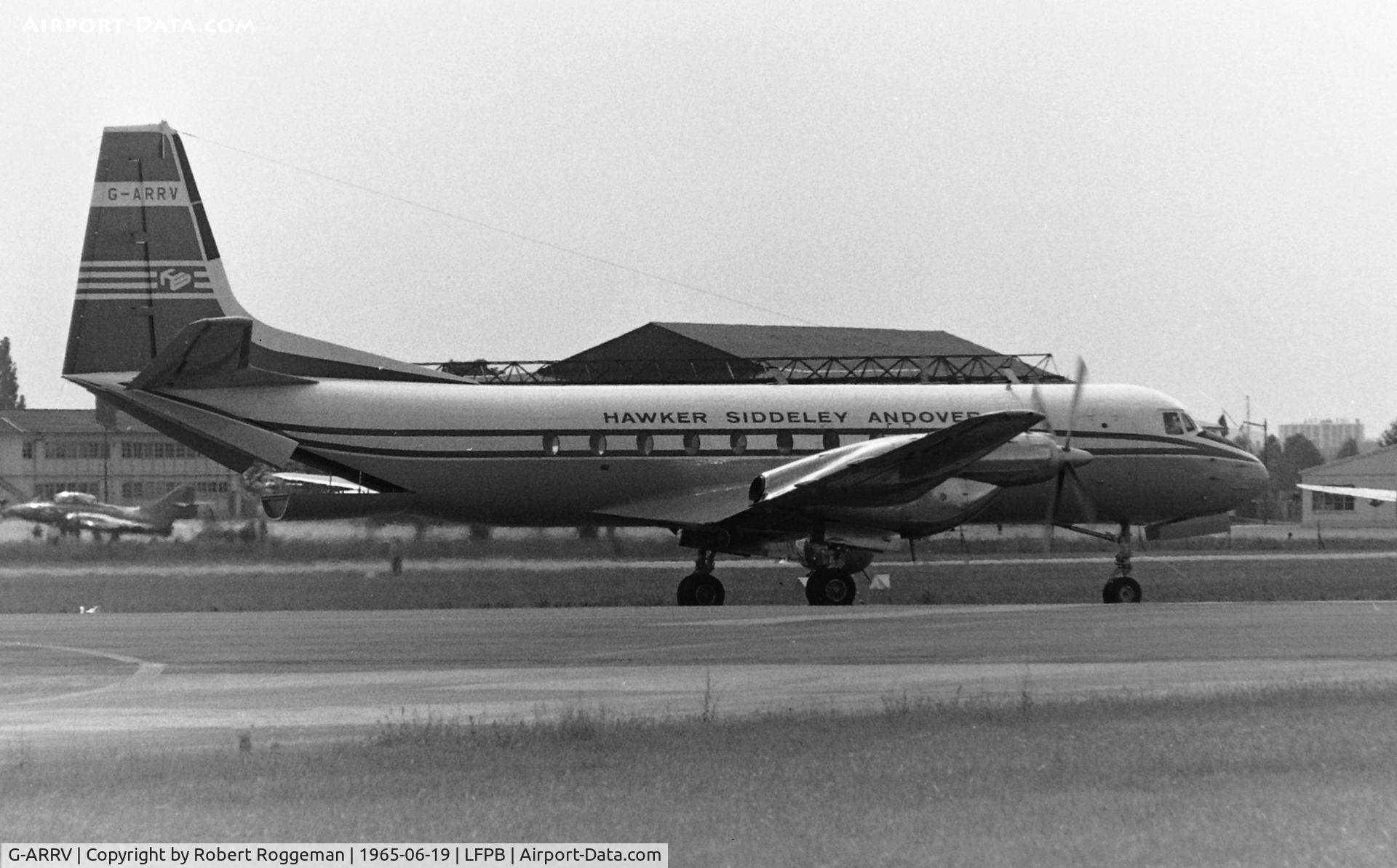 G-ARRV, 1963 Avro 748 Series MF Andover C1 C/N 1548, PARIS AIRSHOW.