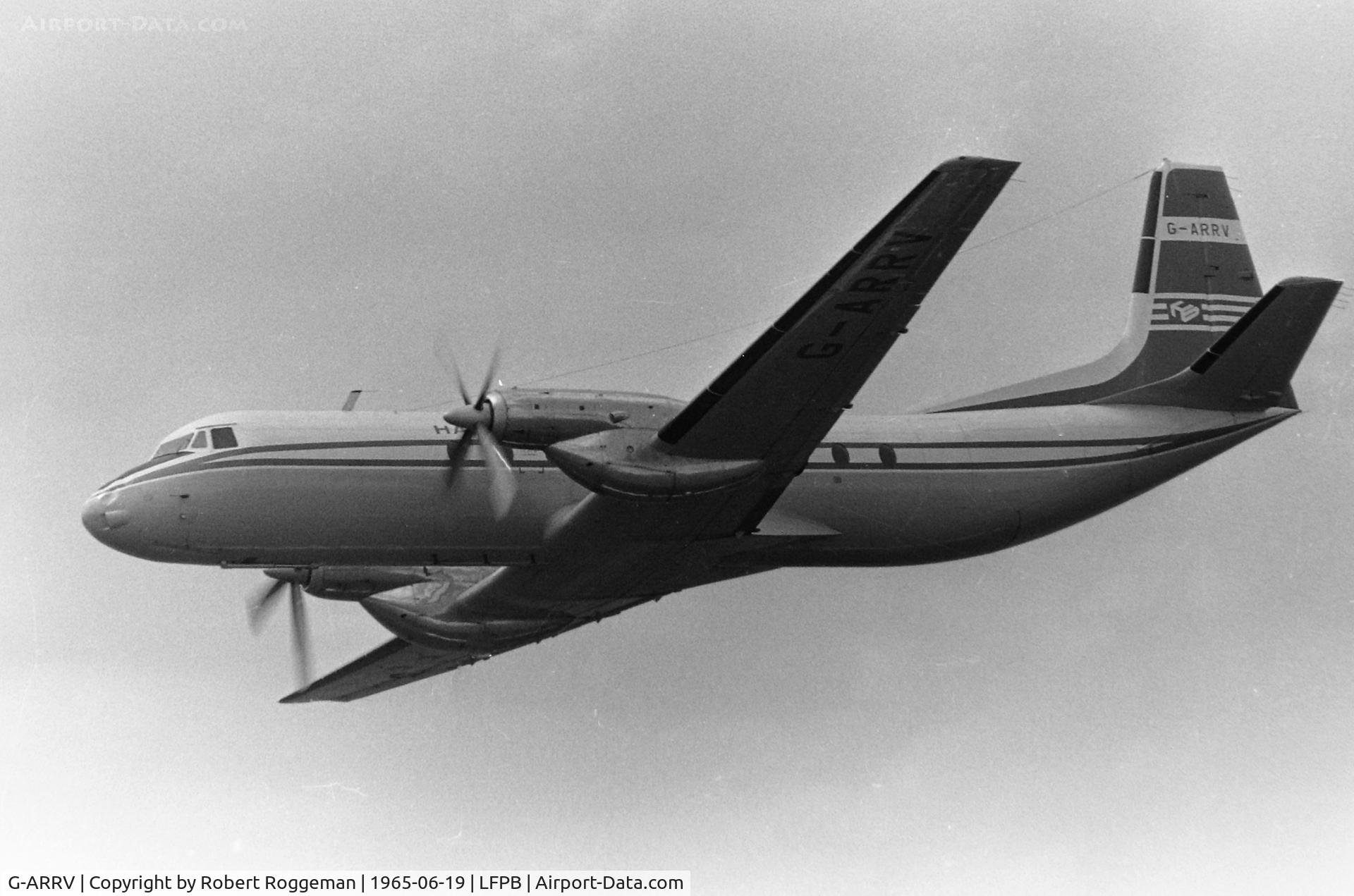 G-ARRV, 1963 Avro 748 Series MF Andover C1 C/N 1548, PARIS AIRSHOW