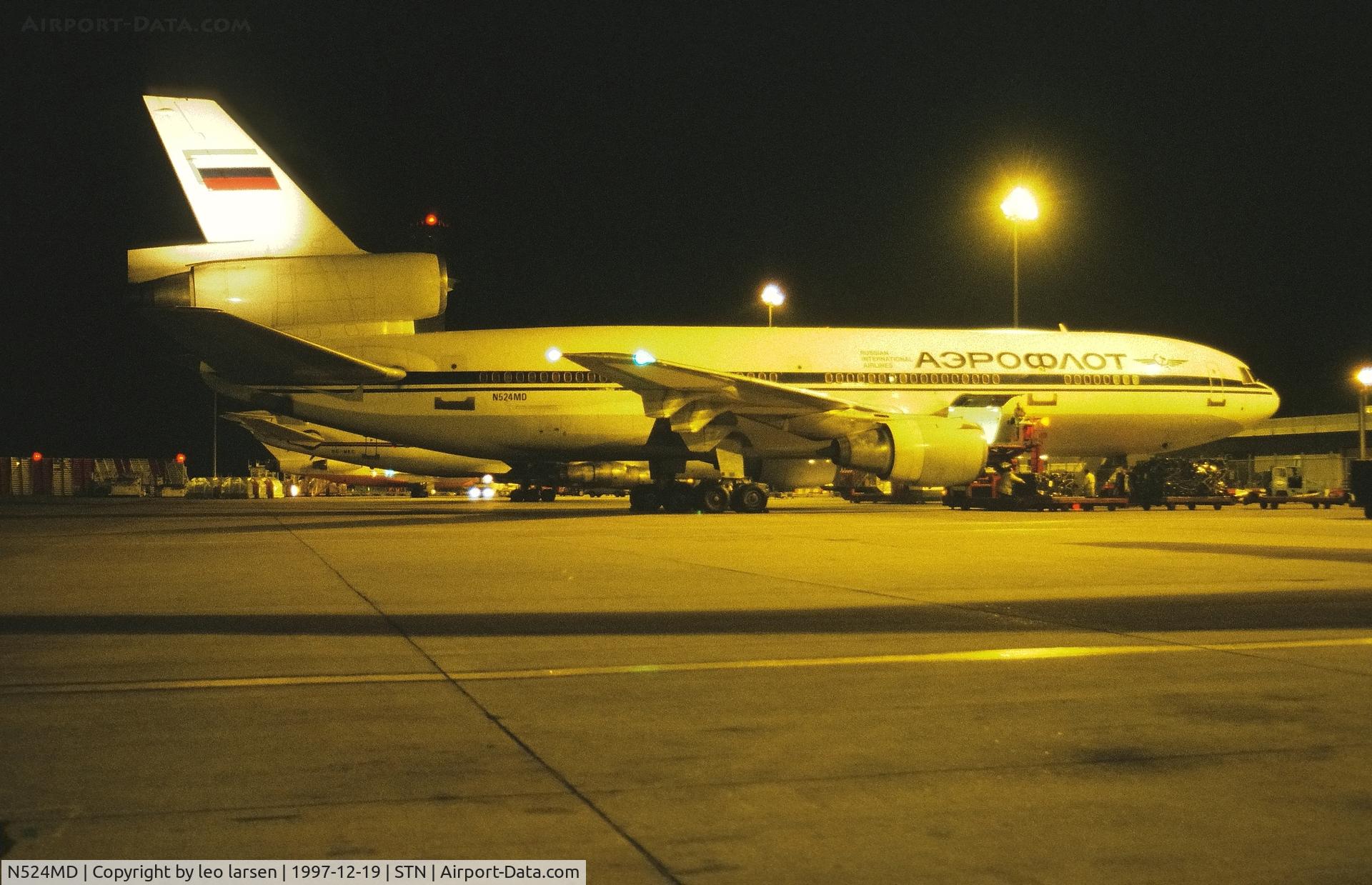 N524MD, 1979 McDonnell Douglas DC-10-30 C/N 46999, Stanstedt 19.12.1997
