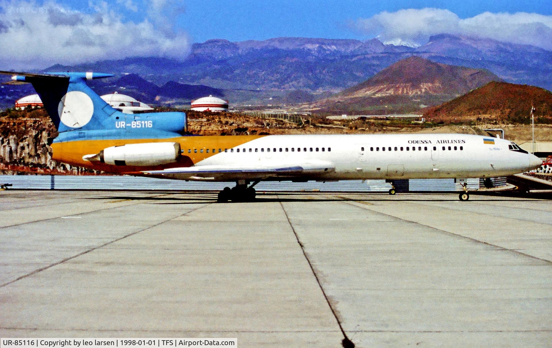 UR-85116, 1975 Tupolev TU-154B-1 C/N 75A 116, Tenerife South 1.1.1998