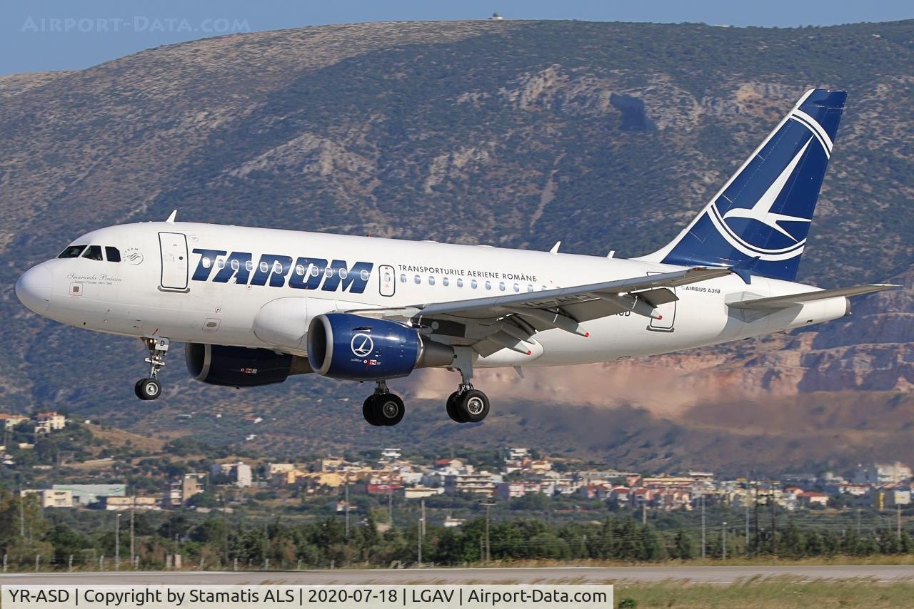YR-ASD, 2007 Airbus A318-111 C/N 3225, RWY 03L