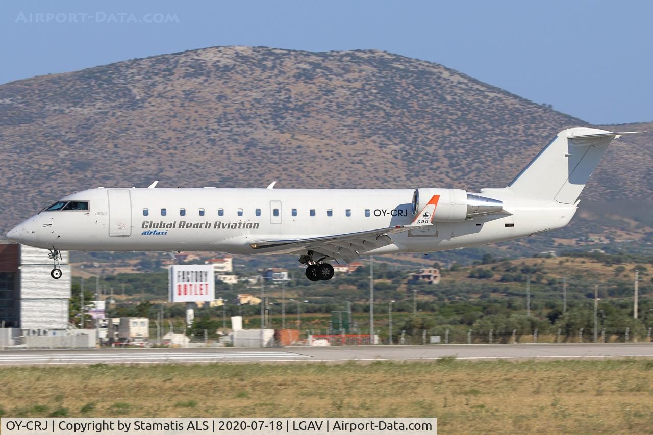 OY-CRJ, 2000 Canadair CRJ-200LR (CL-600-2B19) C/N 7384, RWY 03L