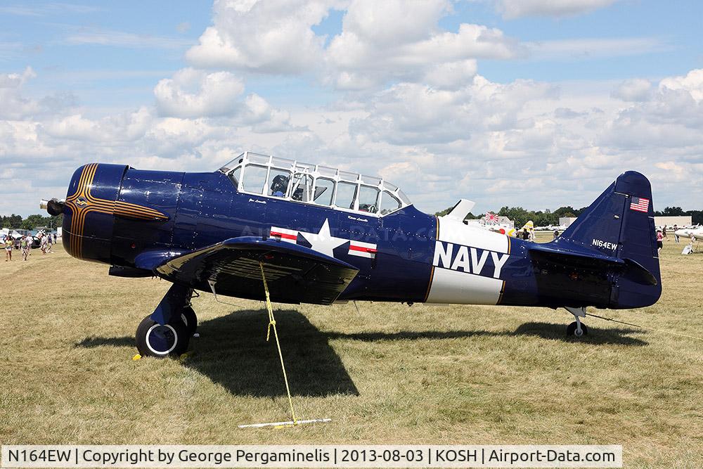 N164EW, 1943 North American AT-6C Texan C/N 88-14371, Oshkosh 2013.