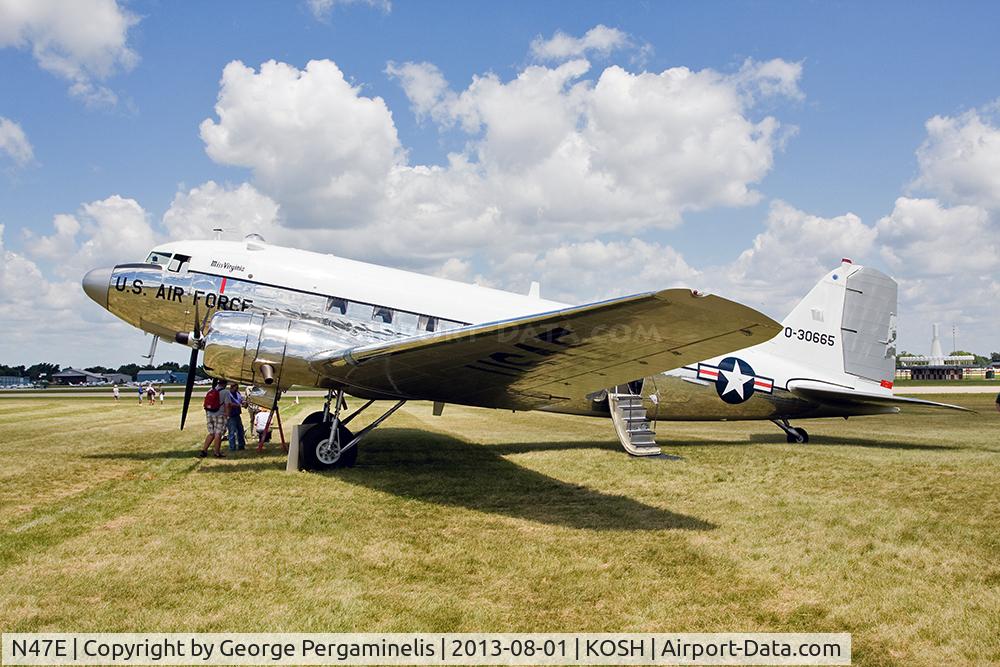 N47E, 1943 Douglas DC-3C (C-47A-60-DL) C/N 13816, Oshkosh 2013.