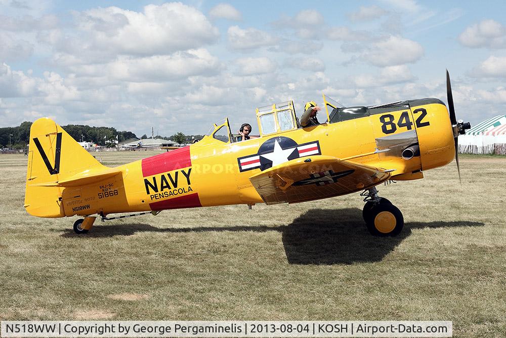 N518WW, North American SNJ-5C Texan Texan C/N 88-14866, Oshkosh 2013.