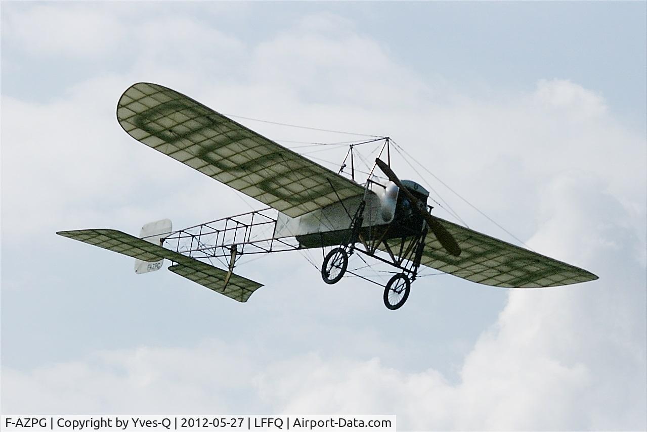 F-AZPG, Bleriot XI-2 Replica C/N SA-29, Blériot XI-2, On display, La Ferté Alais Airfield (LFFQ) Air Show 2012