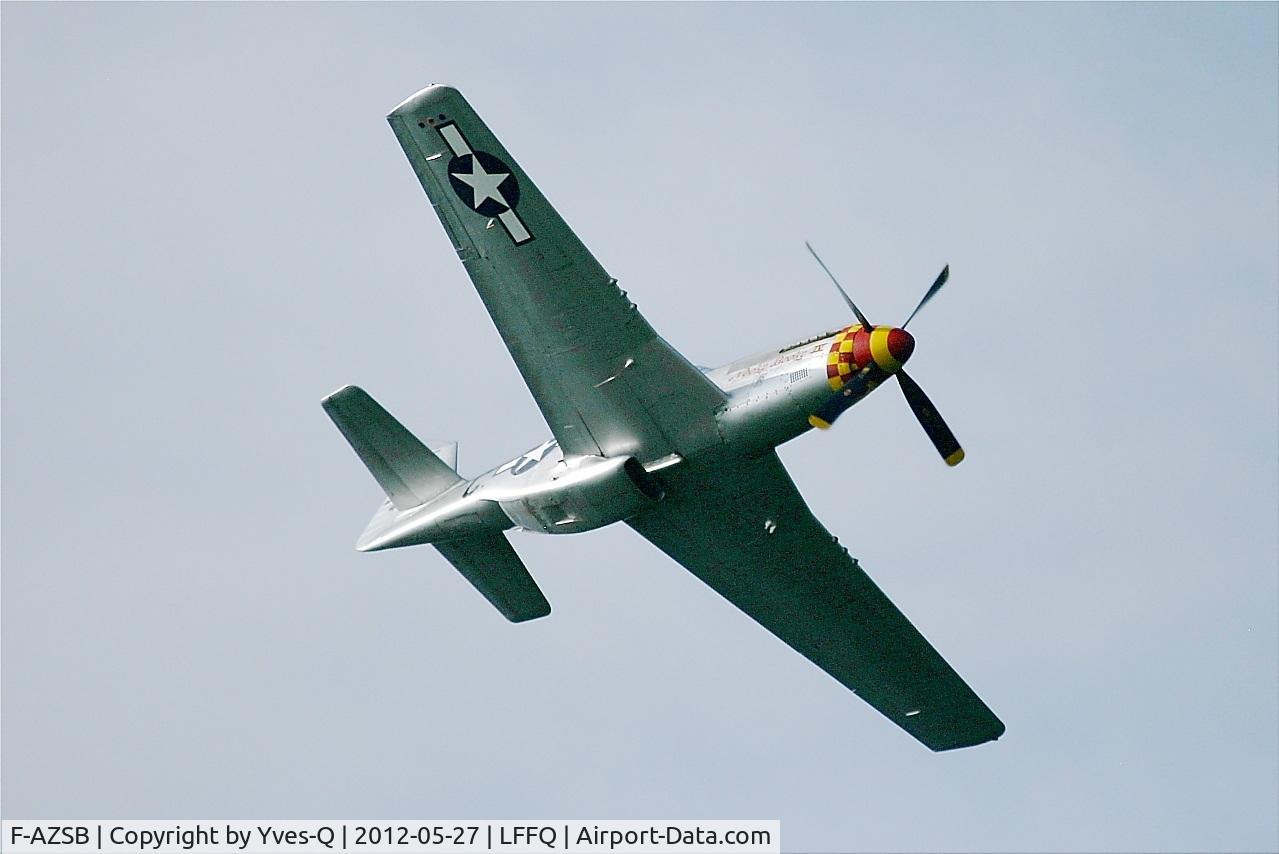 F-AZSB, 1944 North American P-51D Mustang C/N 122-40967, North American P-51D Mustang, On display, La Ferté-Alais (LFFQ) Air show 2012